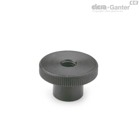 DIN 466-ST Knurled Nuts Steel | Elesa+Ganter